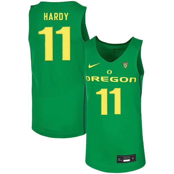 Men #11 Amauri Hardy Oregon Ducks College Basketball Jerseys Sale-Green